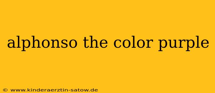 alphonso the color purple
