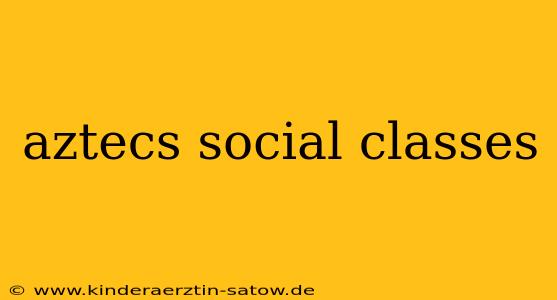 aztecs social classes
