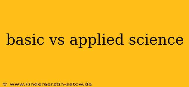 basic vs applied science