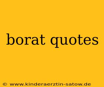 borat quotes