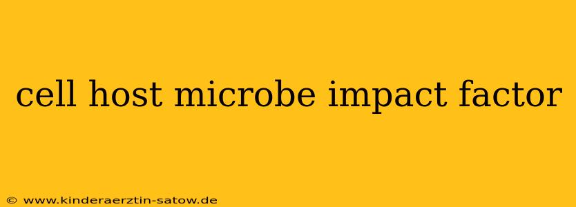 cell host microbe impact factor
