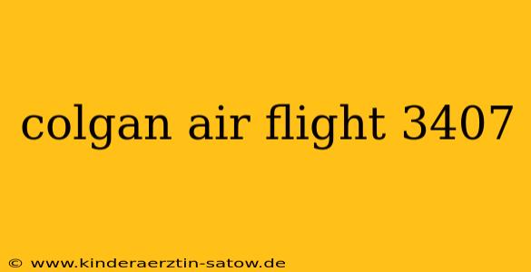 colgan air flight 3407