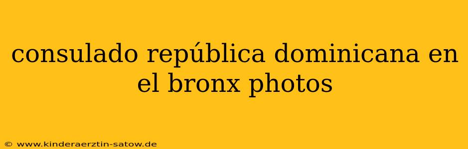 consulado república dominicana en el bronx photos