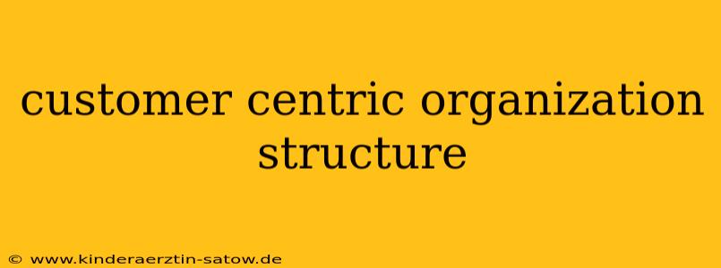 customer centric organization structure
