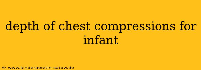 depth of chest compressions for infant