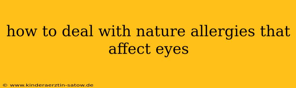 how to deal with nature allergies that affect eyes
