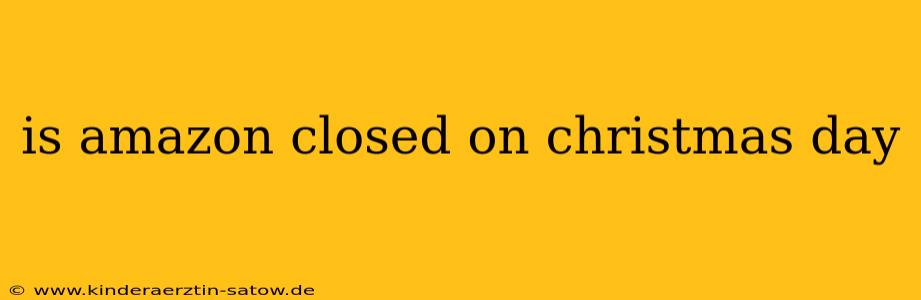 is amazon closed on christmas day