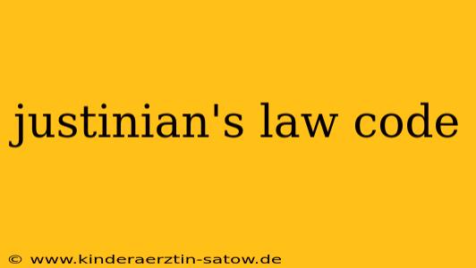 justinian's law code