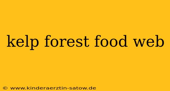 kelp forest food web