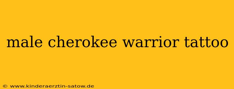 male cherokee warrior tattoo