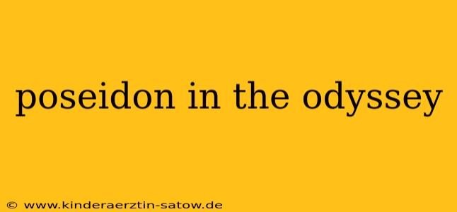poseidon in the odyssey