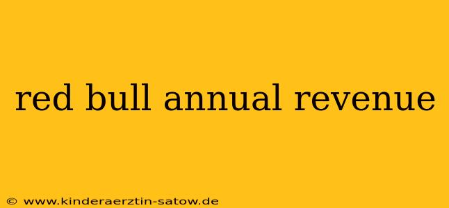 red bull annual revenue