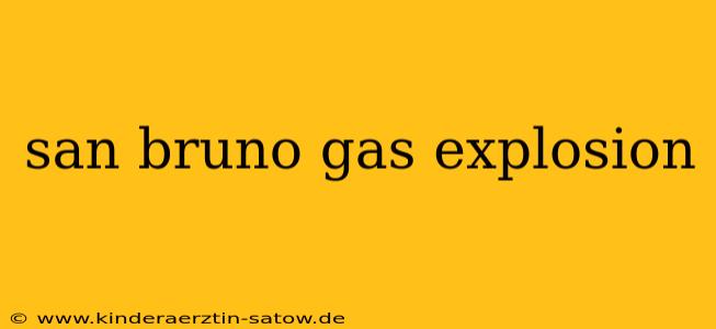 san bruno gas explosion