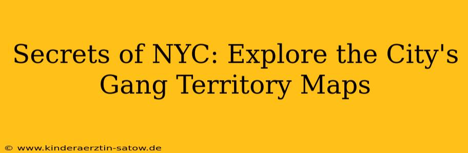 Secrets of NYC: Explore the City's Gang Territory Maps