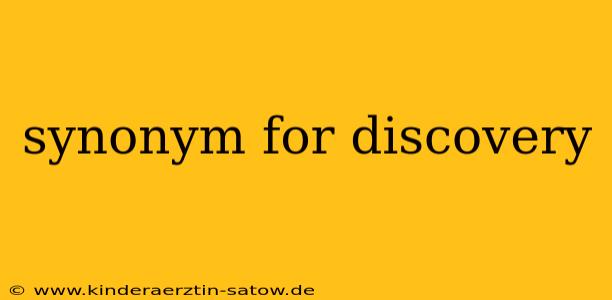 synonym for discovery