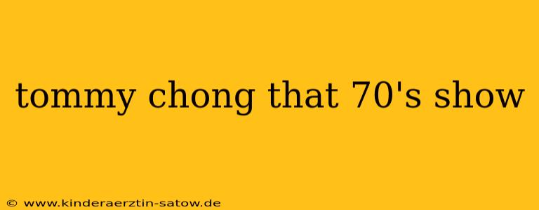 tommy chong that 70's show