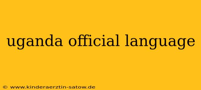 uganda official language