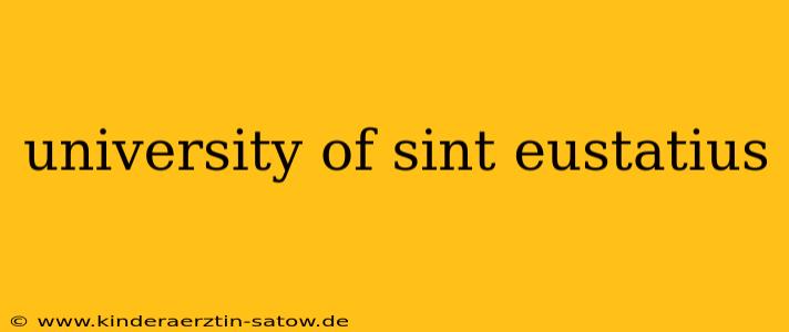 university of sint eustatius