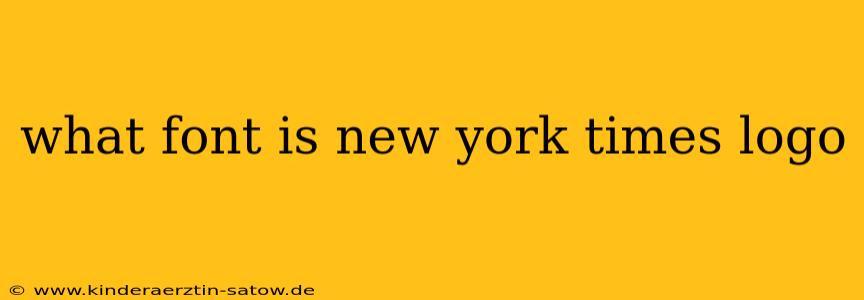 what font is new york times logo