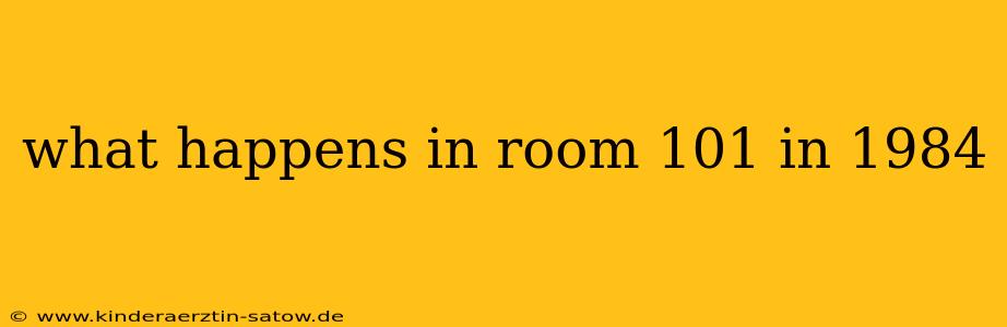 what happens in room 101 in 1984