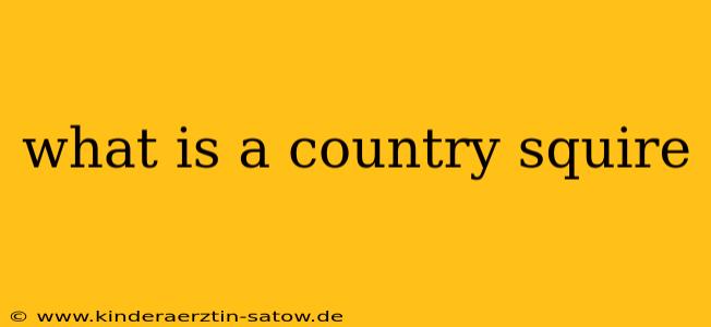 what is a country squire