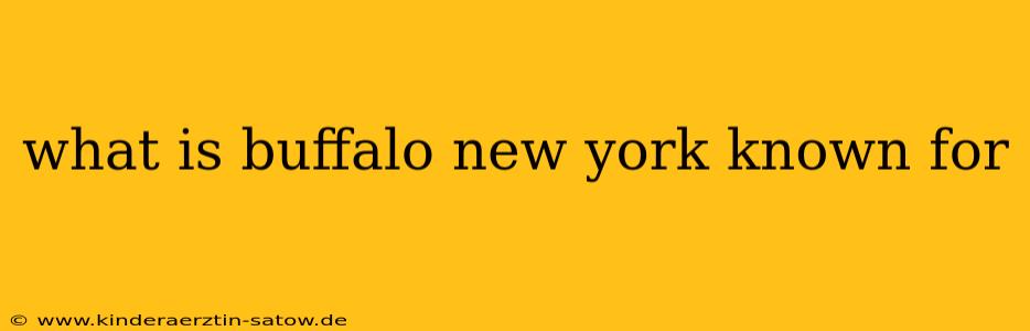 what is buffalo new york known for