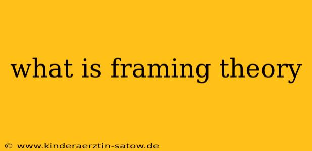 what is framing theory