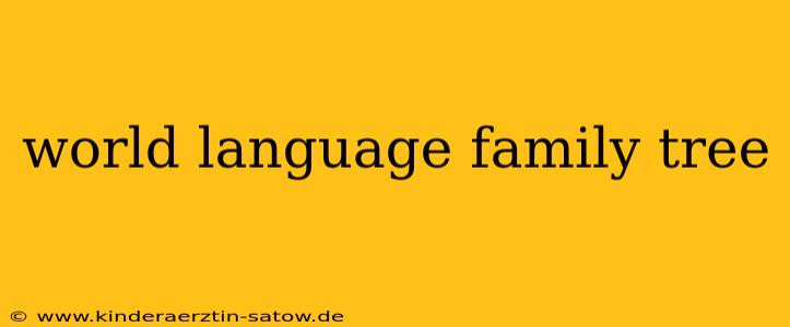 world language family tree