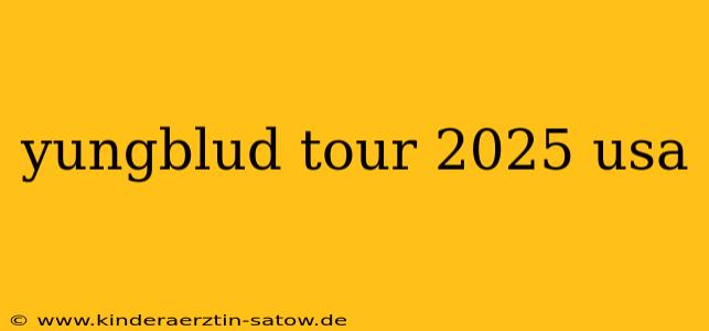 yungblud tour 2025 usa